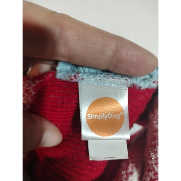 Simply Dog knit Holiday Christmas sweater for dog or large cat size Large - Picture 4 of 6